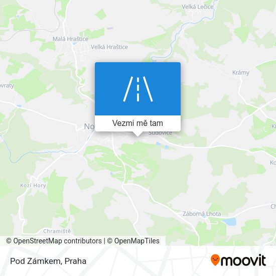 Pod Zámkem mapa