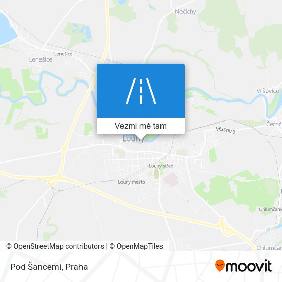 Pod Šancemi mapa