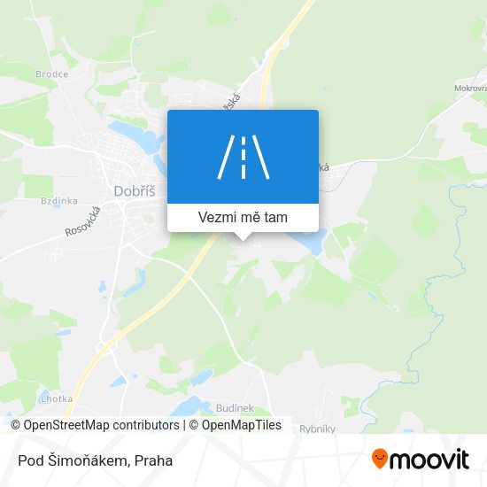 Pod Šimoňákem mapa
