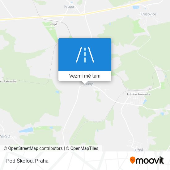 Pod Školou mapa