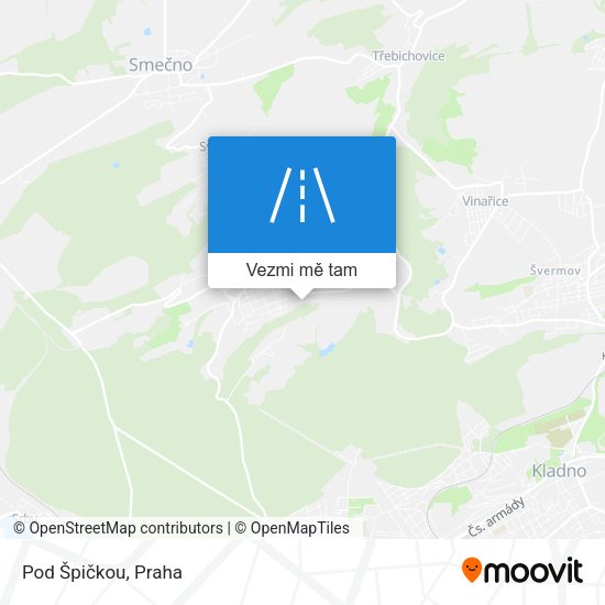 Pod Špičkou mapa