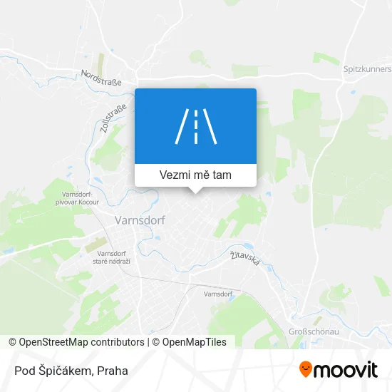 Pod Špičákem mapa