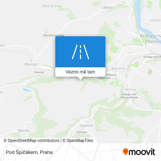 Pod Špičákem mapa