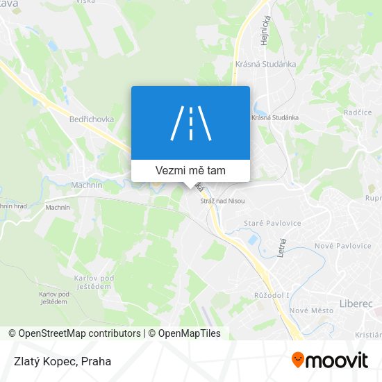 Zlatý Kopec mapa