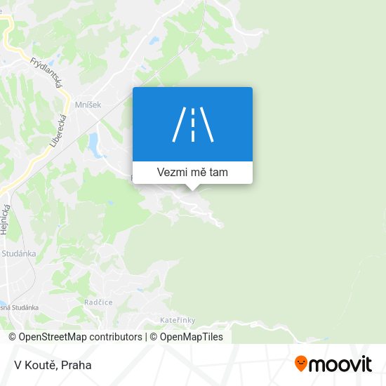 V Koutě mapa