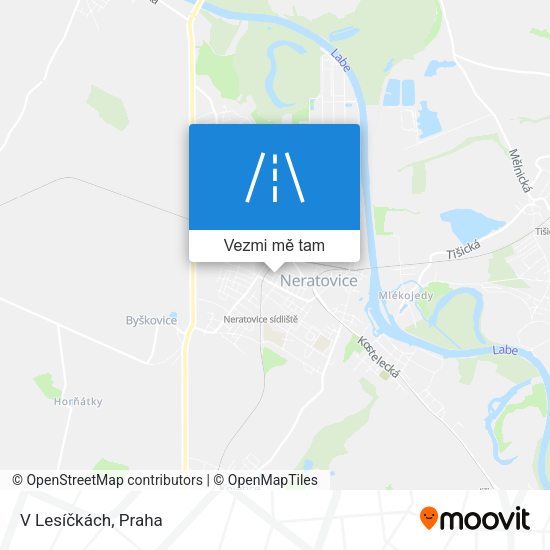 V Lesíčkách mapa