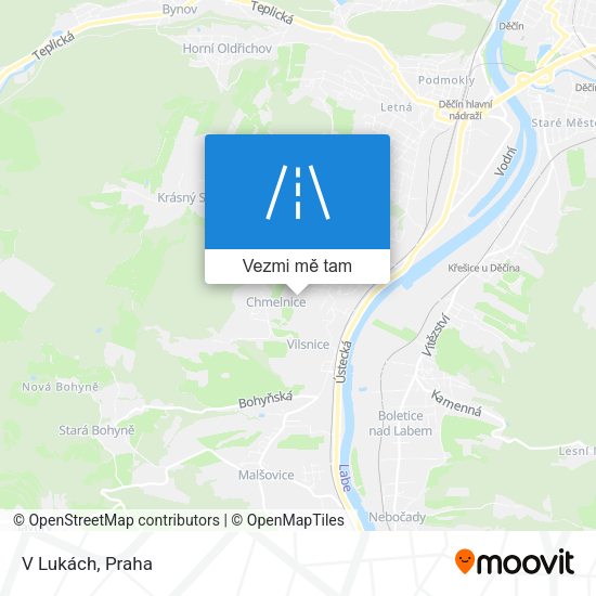 V Lukách mapa