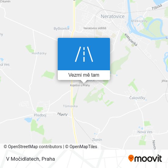 V Močidlatech mapa