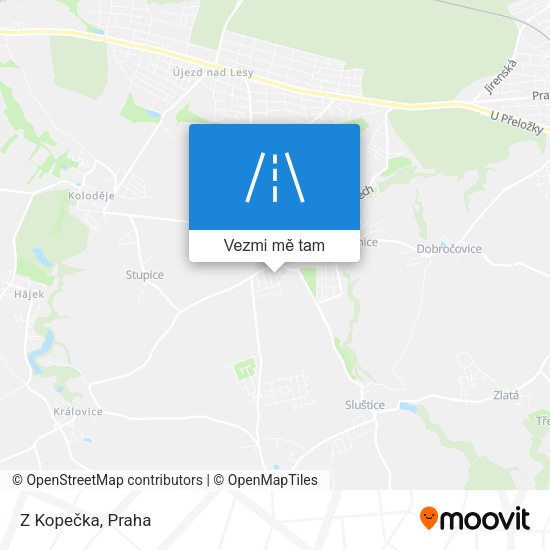 Z Kopečka mapa