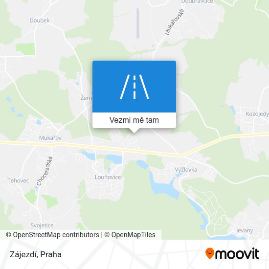 Zájezdí mapa
