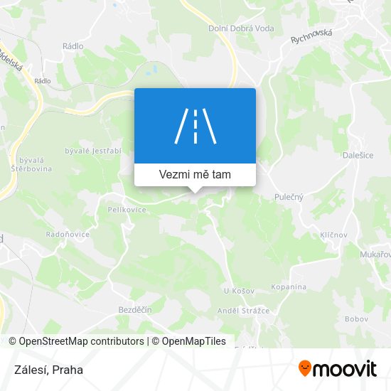Zálesí mapa