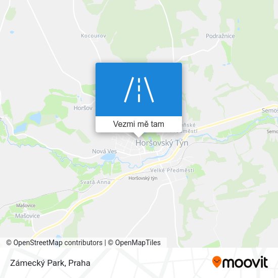 Zámecký Park mapa
