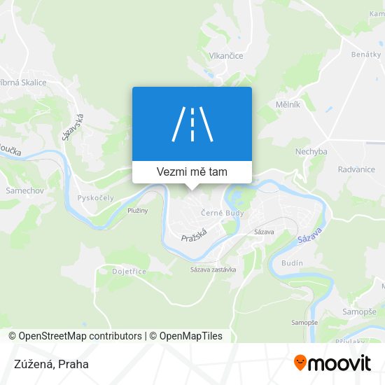 Zúžená mapa
