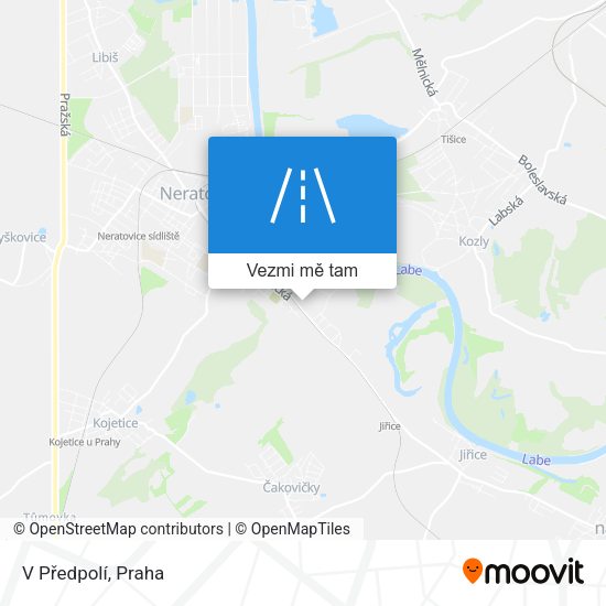 V Předpolí mapa