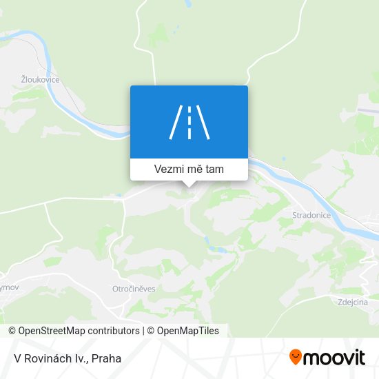 V Rovinách Iv. mapa