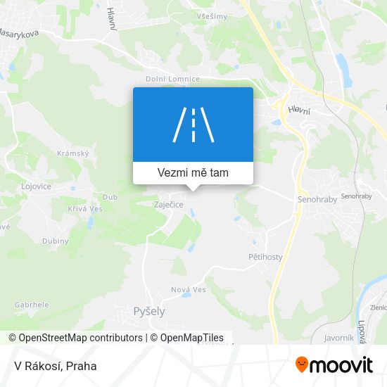 V Rákosí mapa