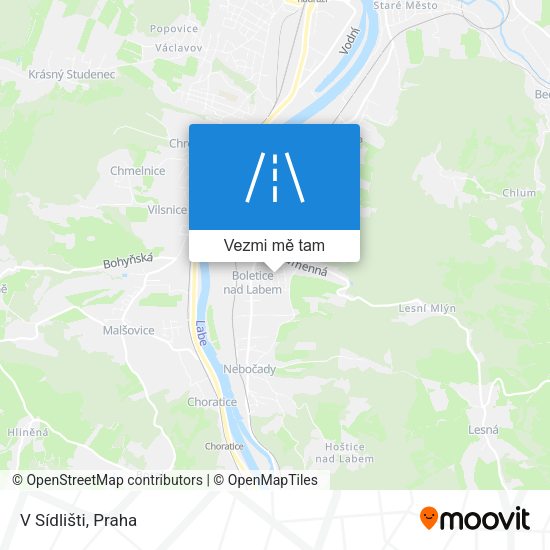 V Sídlišti mapa