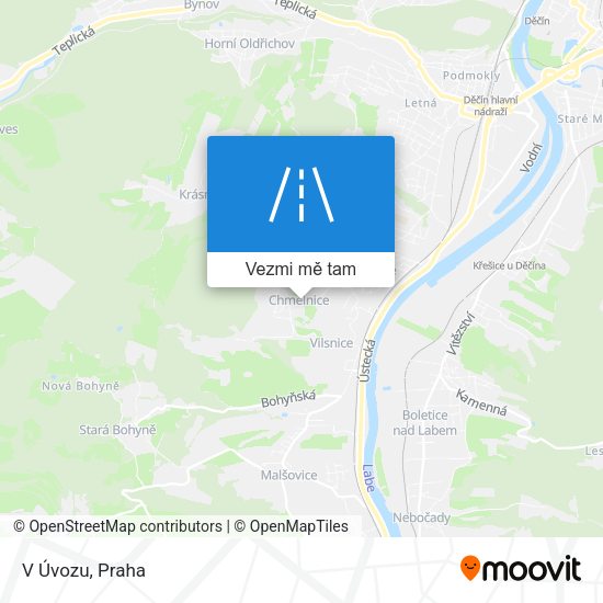 V Úvozu mapa
