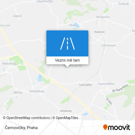 Černovičky mapa