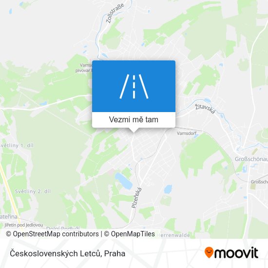 Československých Letců mapa