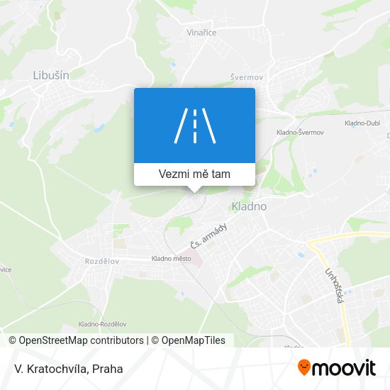 V. Kratochvíla mapa