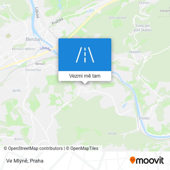 Ve Mlýně mapa