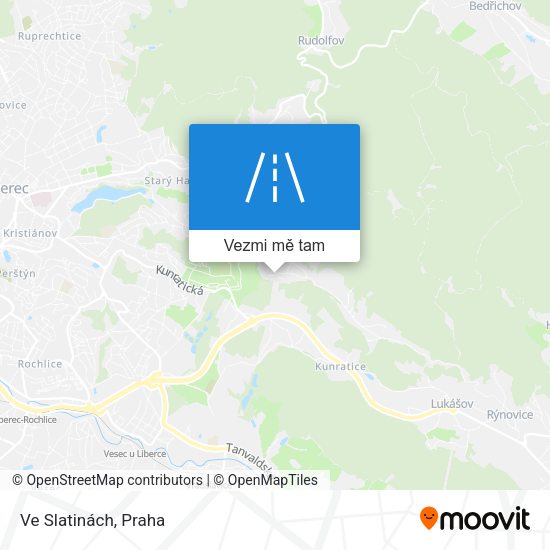Ve Slatinách mapa