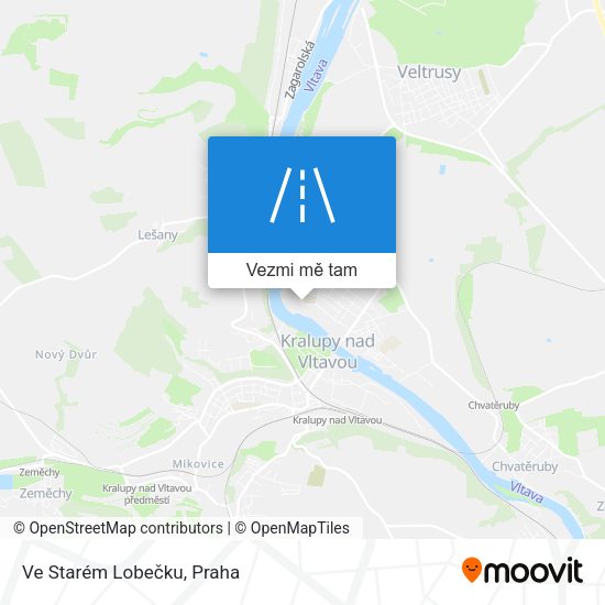 Ve Starém Lobečku mapa