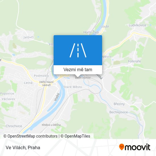 Ve Vilách mapa