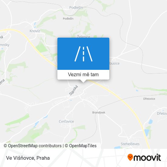 Ve Višňovce mapa