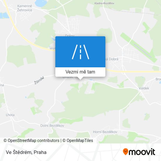 Ve Štědrém mapa