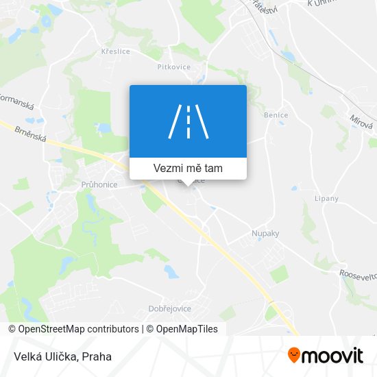 Velká Ulička mapa