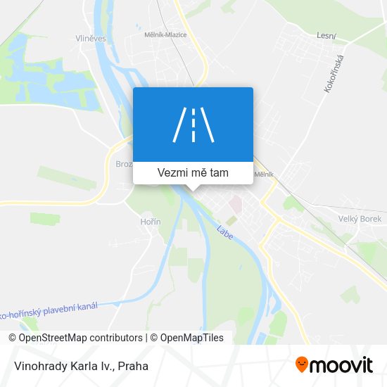 Vinohrady Karla Iv. mapa