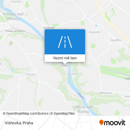 Višňovka mapa