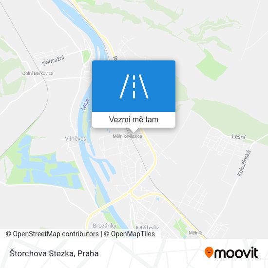 Štorchova Stezka mapa