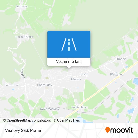 Višňový Sad mapa