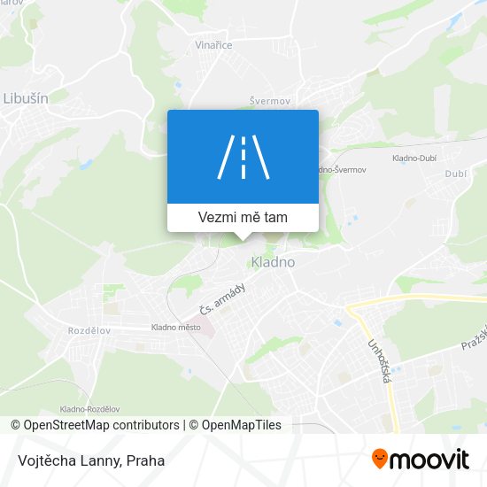 Vojtěcha Lanny mapa