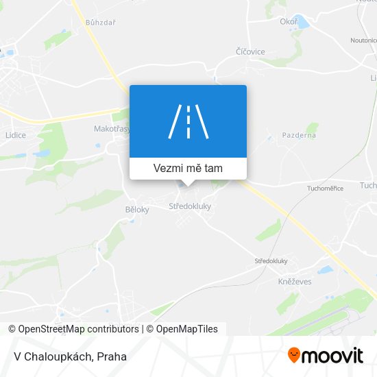 V Chaloupkách mapa