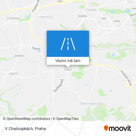 V Chaloupkách mapa