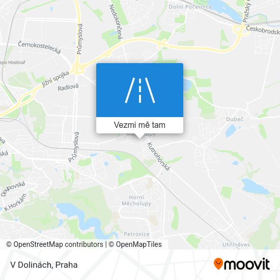 V Dolinách mapa