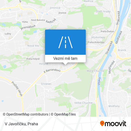 V Javoříčku mapa
