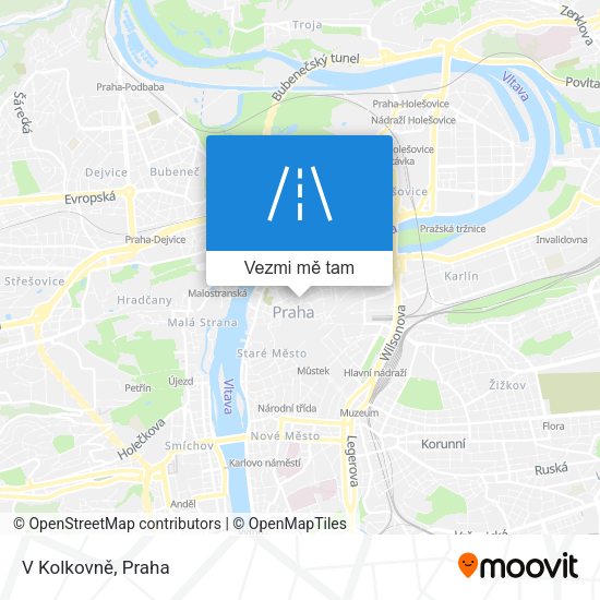 V Kolkovně mapa
