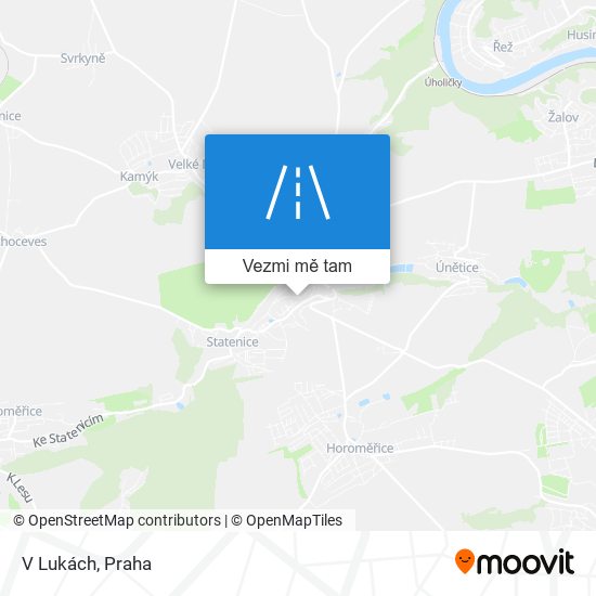 V Lukách mapa