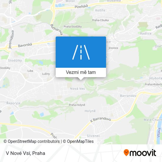 V Nové Vsi mapa
