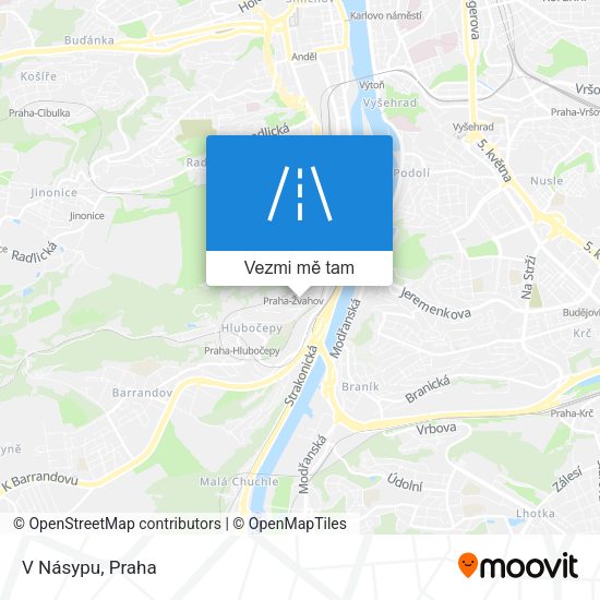 V Násypu mapa