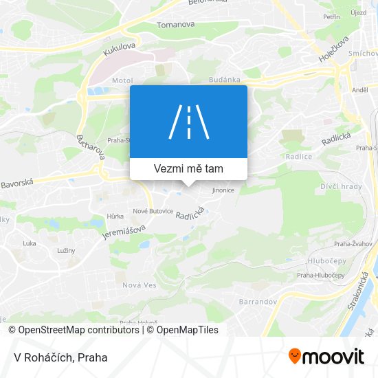 V Roháčích mapa