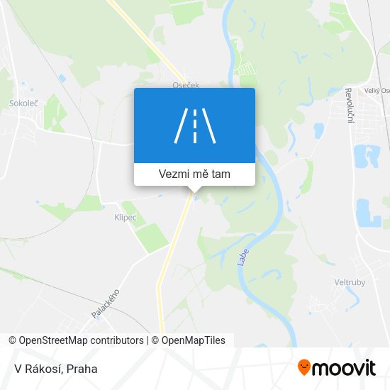 V Rákosí mapa
