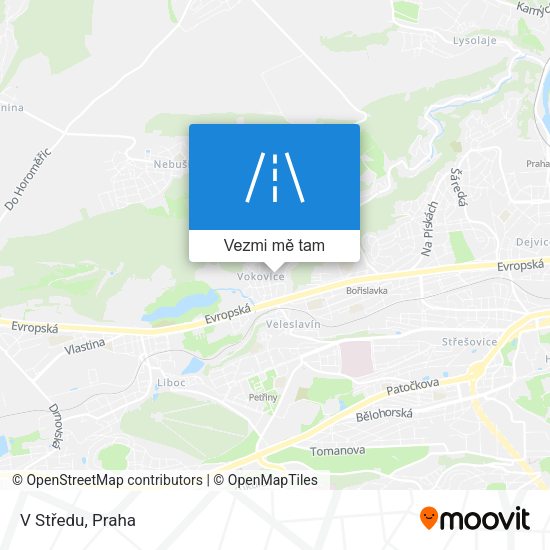 V Středu mapa