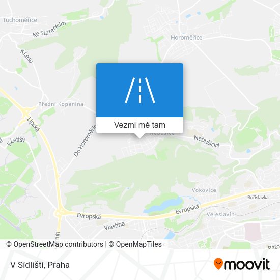V Sídlišti mapa