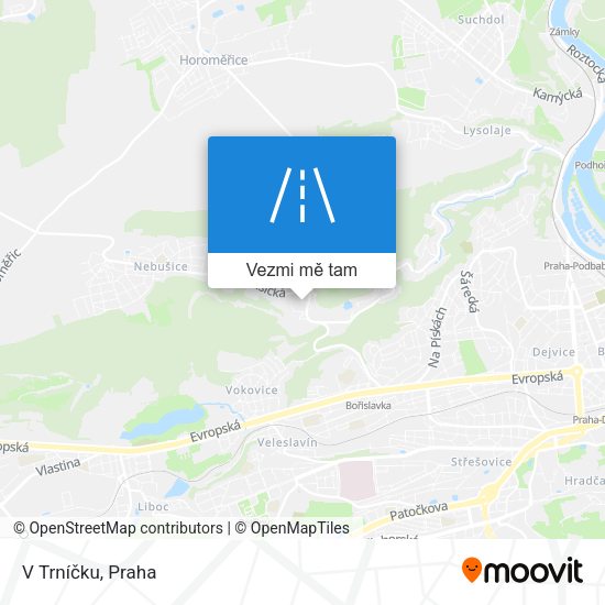 V Trníčku mapa